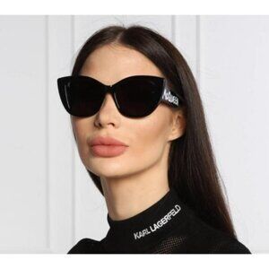 NEW ALEXANDER MCQUEEN BLACK WOMEN SUNGLASSES ALEXANDER MCQUEEN AM0347S 001